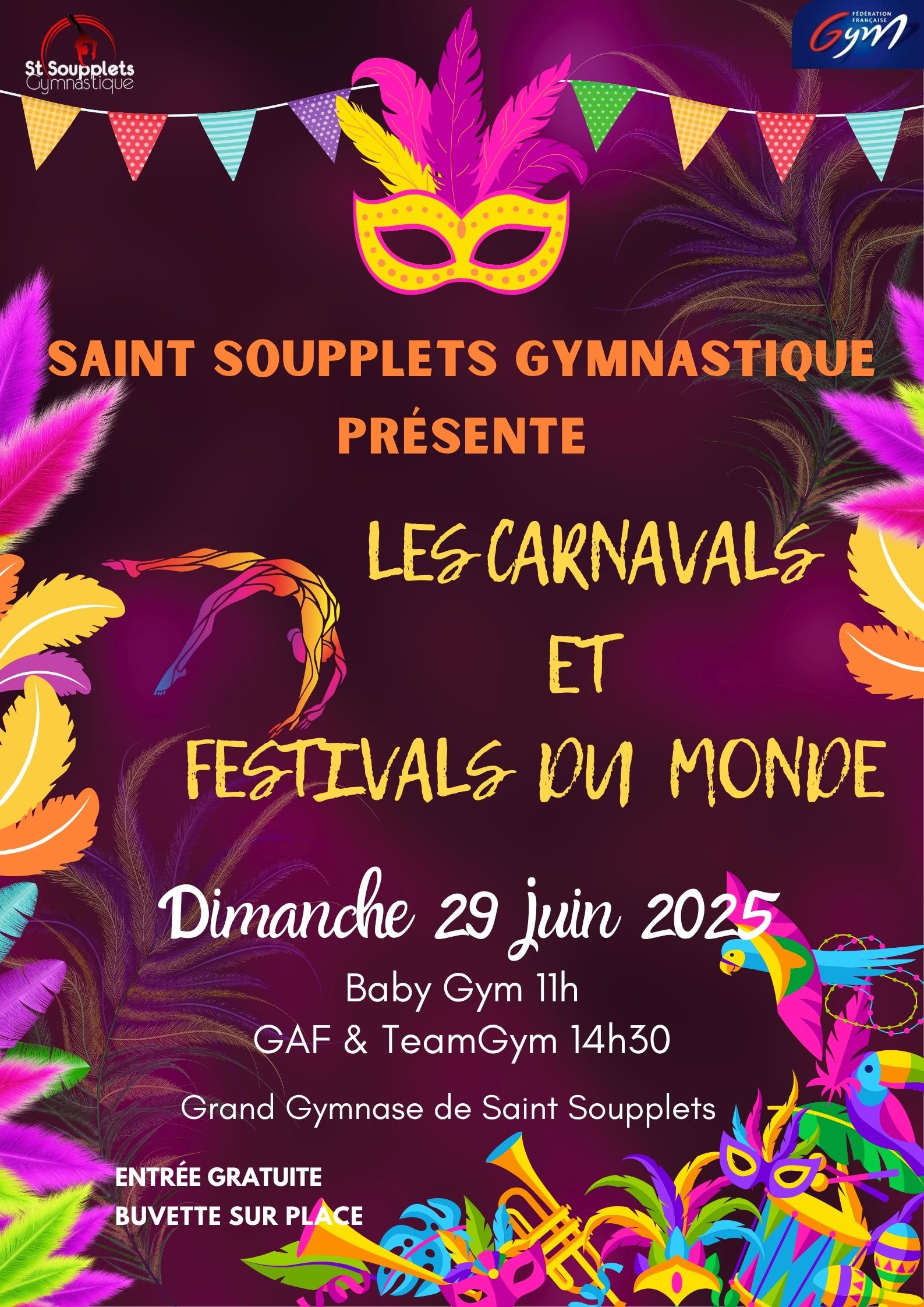 🎊 FETE DU CLUB 2025 – Les carnavals et festivals du monde 🎭 🥁